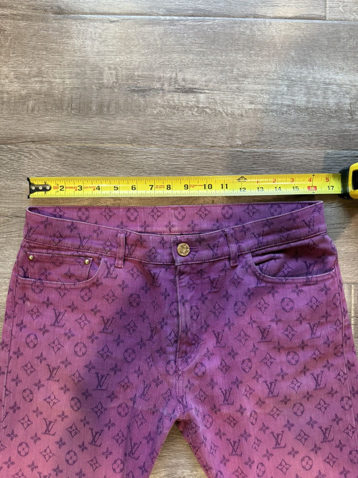 Louis Vuitton Louis Vuitton Purple Monogram Denim Pants Size US 32 / EU 48 - 5 Thumbnail