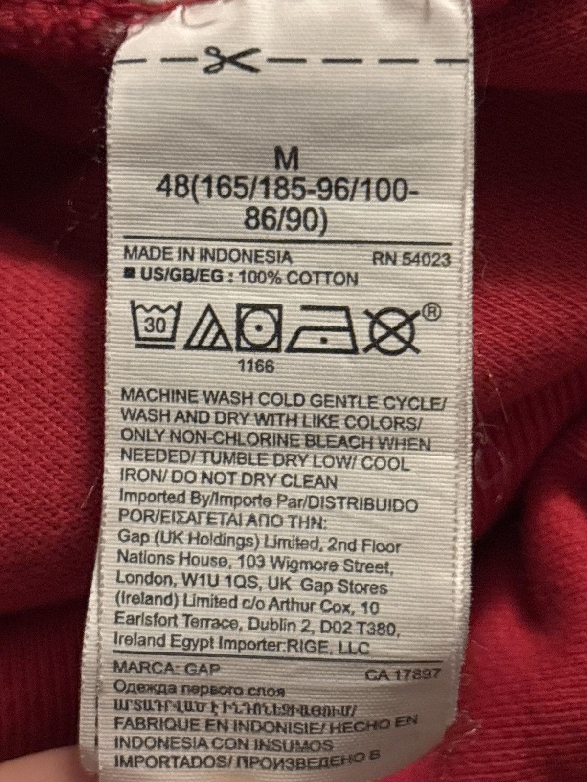 Kanye West × Yeezy Yeezy Gap Red Medium Perfect Hoodie Size US M / EU 48-50 / 2 - 4 Thumbnail