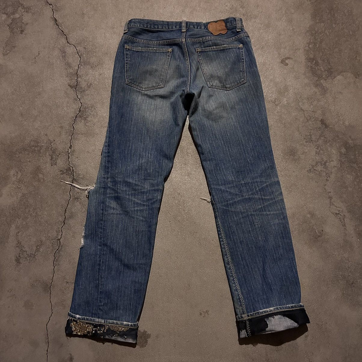 Number (N)ine Number (n)ine ss03 Kurt cobain patched jeans | Grailed