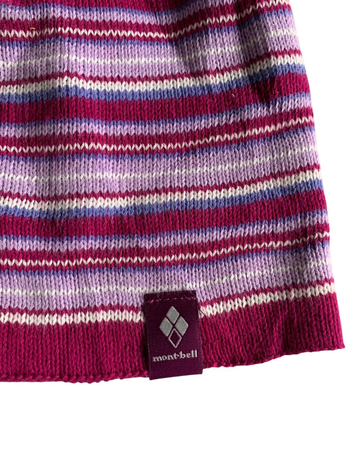 Japanese Brand × Montbell Montbell Outdoor Winter Sessions Stripe Beanie Hats Size ONE SIZE - 7 Thumbnail