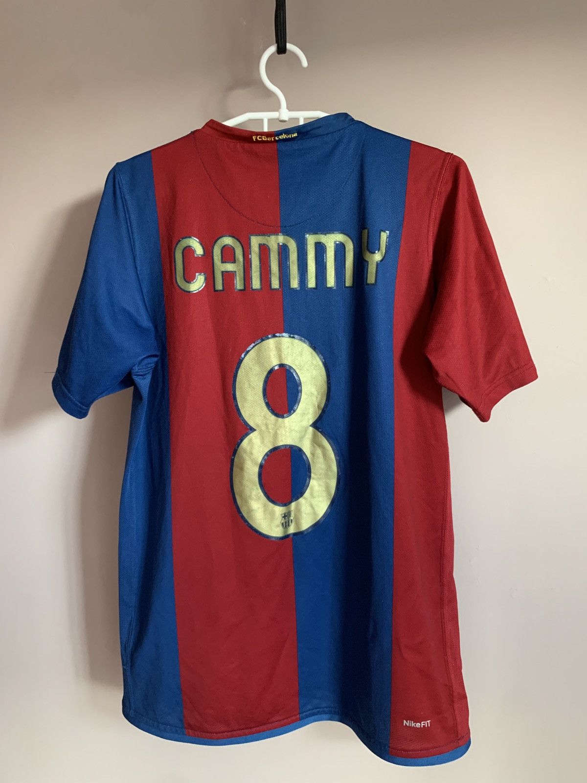 Nike Barcelona 2008 Home Football Shirt Vintage Nike Soccer Sz S Size US S / EU 44-46 / 1 - 2 Thumbnail