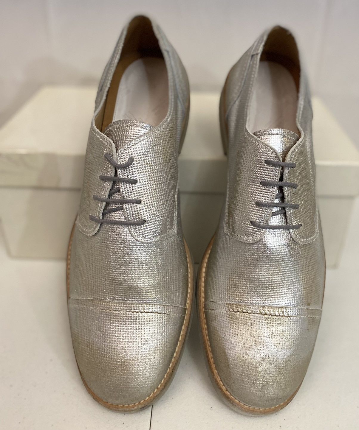 Maison Margiela Maison Margiela 22 🇮🇹 Silver treated TinMan Captoe 10 US New Size US 10 / EU 43 - 10 Thumbnail
