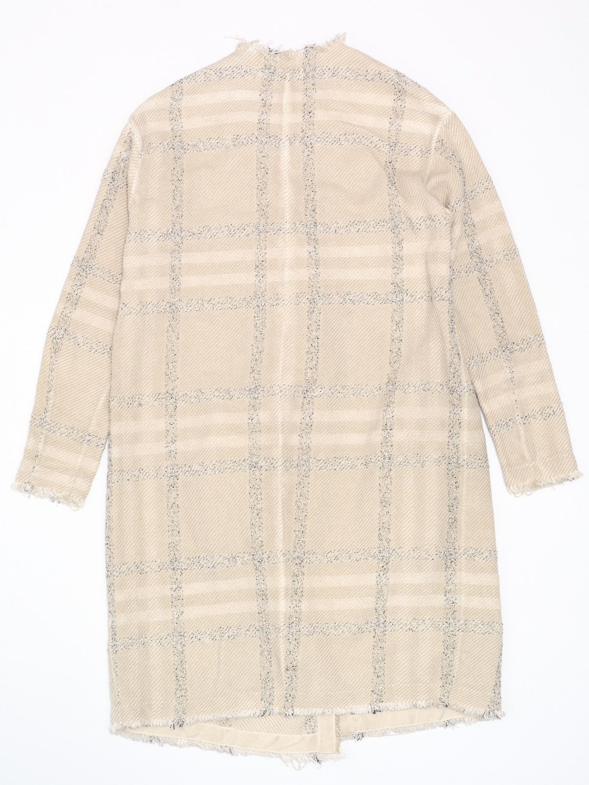 Transit Transit Par Such Cotton Plaid Check Beige Coat Size M / US 6-8 / IT 42-44 - 14 Thumbnail