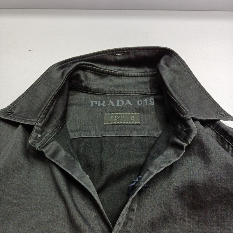 Prada Prada Black Casual ButtonUp Shirt-2506 Size US S / EU 44-46 / 1 - 2 Thumbnail