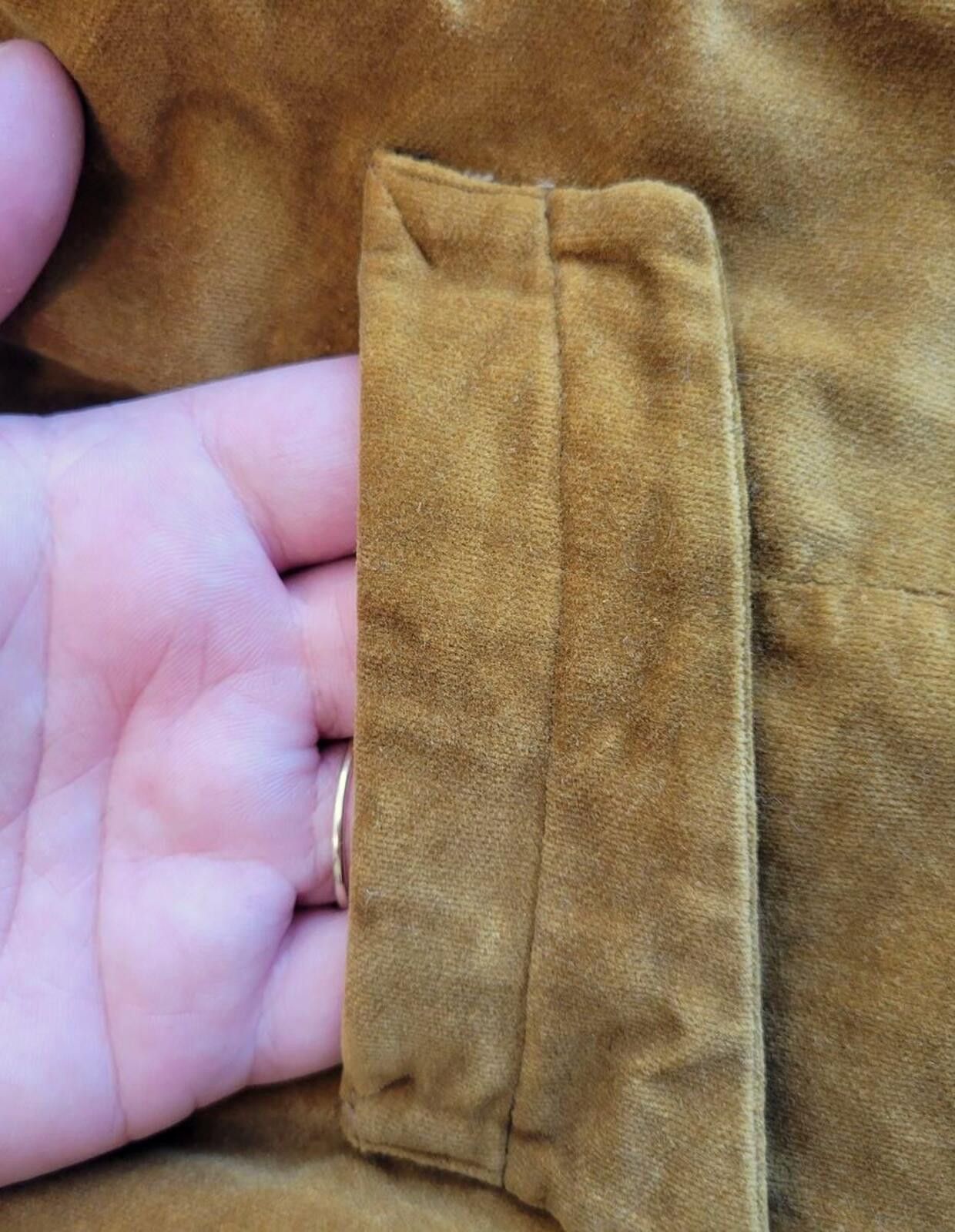 Other Vintage Mustard Gold Velvet Button-Up Vest with Pockets Size US S / EU 44-46 / 1 - 2 Thumbnail