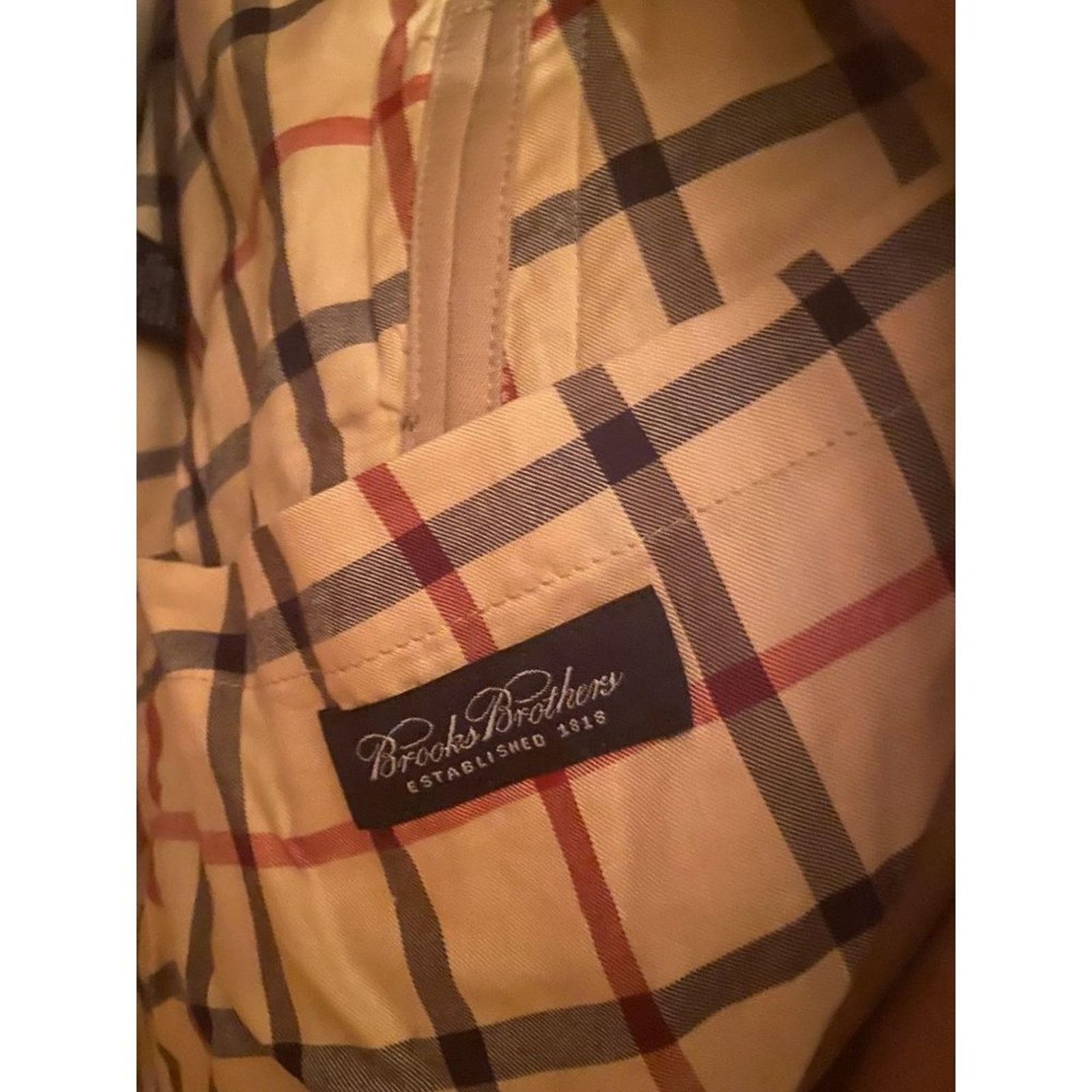 Brooks Brothers Men's Brooks Brothers Double-Breasted Khaki Trench Coat Size US S / EU 44-46 / 1 - 9 Thumbnail