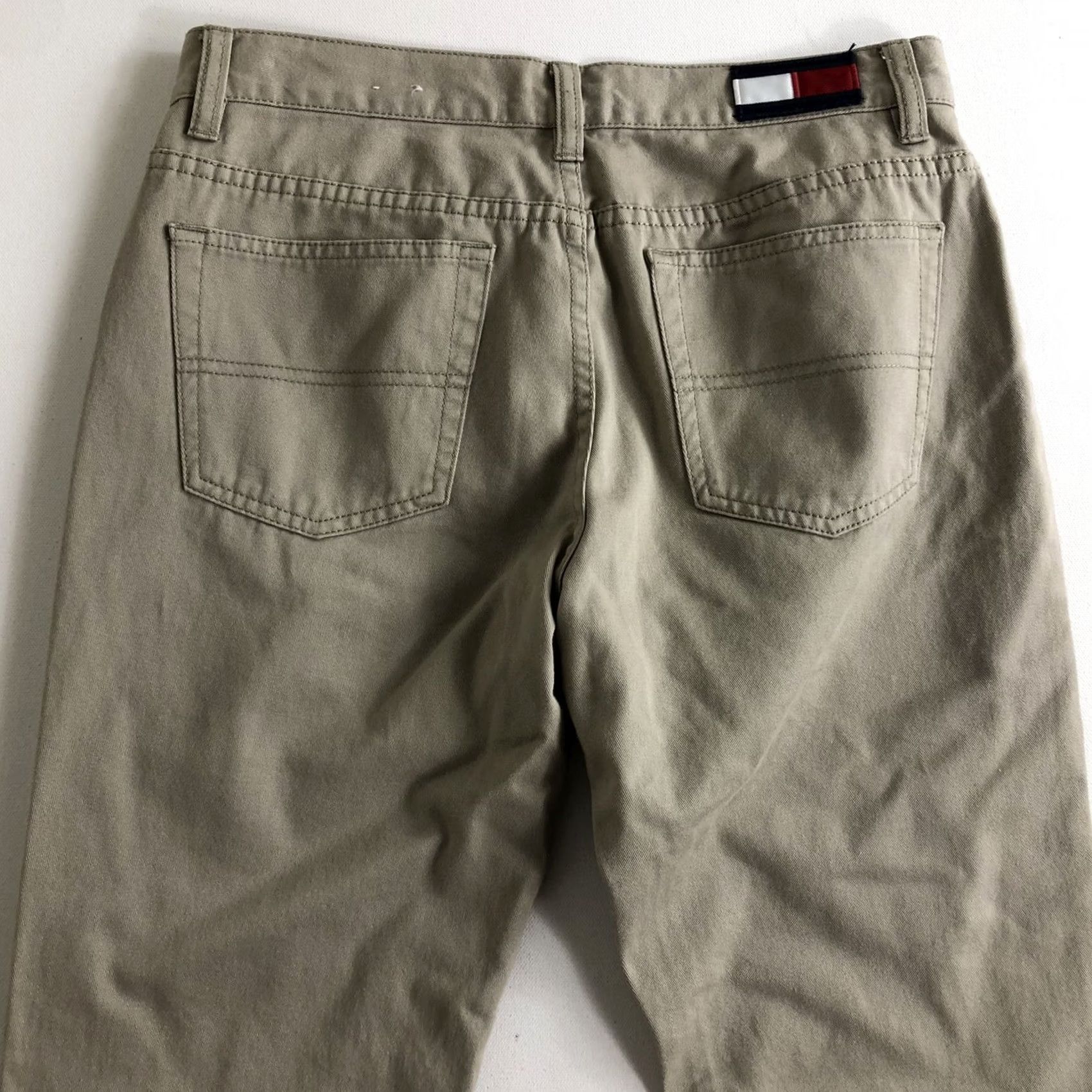 Tommy Hilfiger Tommy Hilfiger Vintage Jeans Juniors Tan Beige 7 Size Low Button Fabric Pants Size 28" / US 6 / IT 42 - 5 Thumbnail
