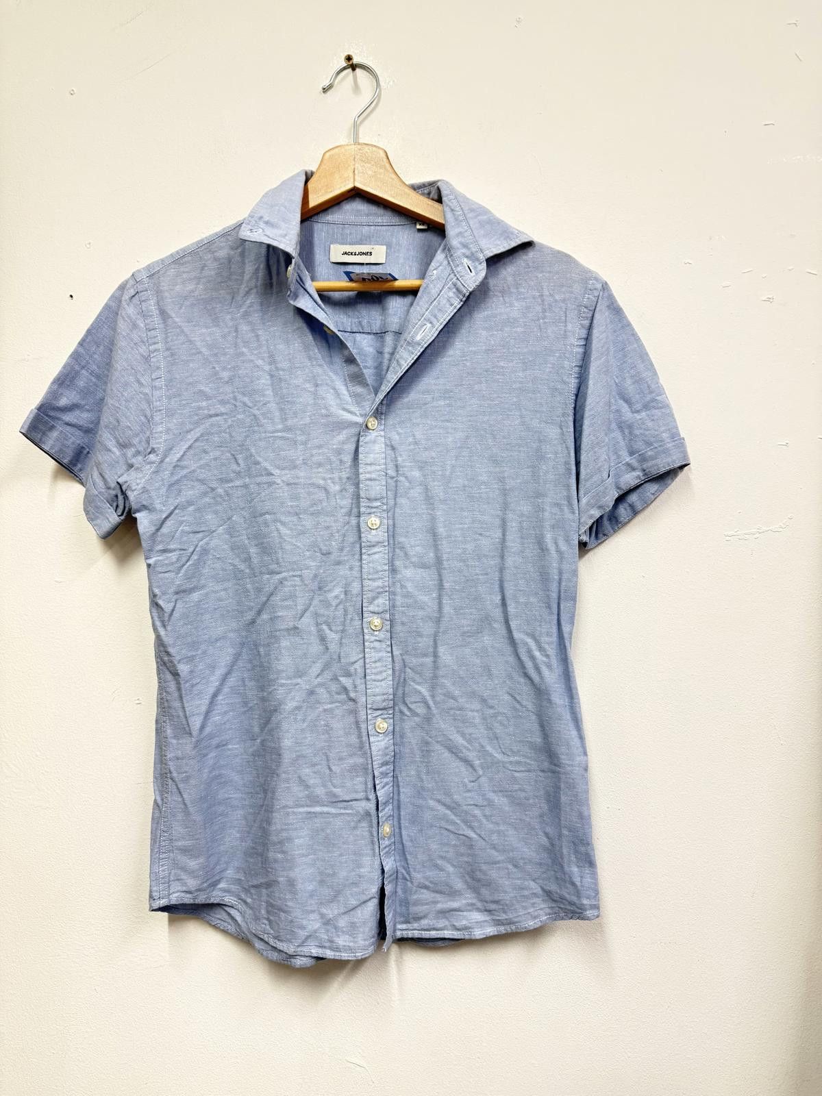 Jack & Jones Jack & Jones Light Blue Short Sleeve Shirt XS Size US XS / EU 42 / 0 - 1 Thumbnail