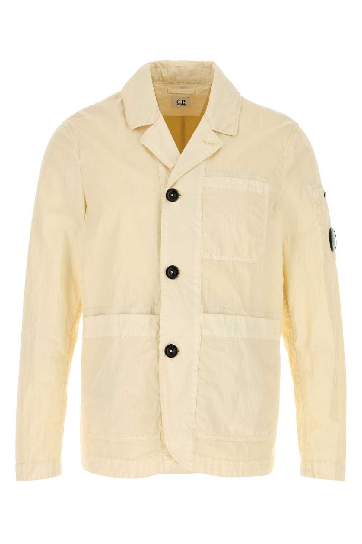 C.P. Company Cream Cotton Blend Blazer Size US L / EU 52-54 / 3 - 1 Thumbnail