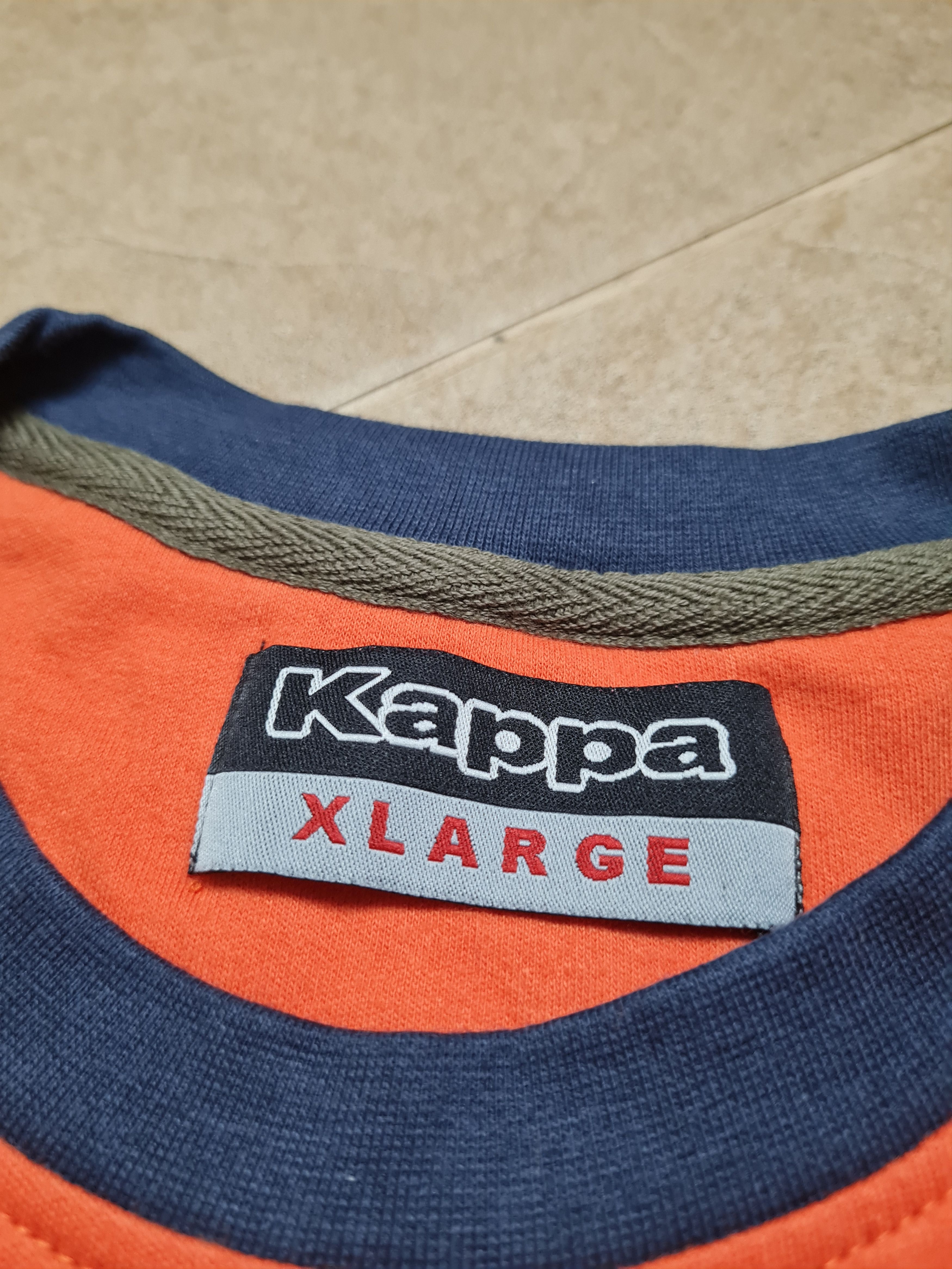 Kappa Vintage Kappa Sestriere Mens Orange Big Logo Long Sleeve Size US XL / EU 56 / 4 - 9 Thumbnail