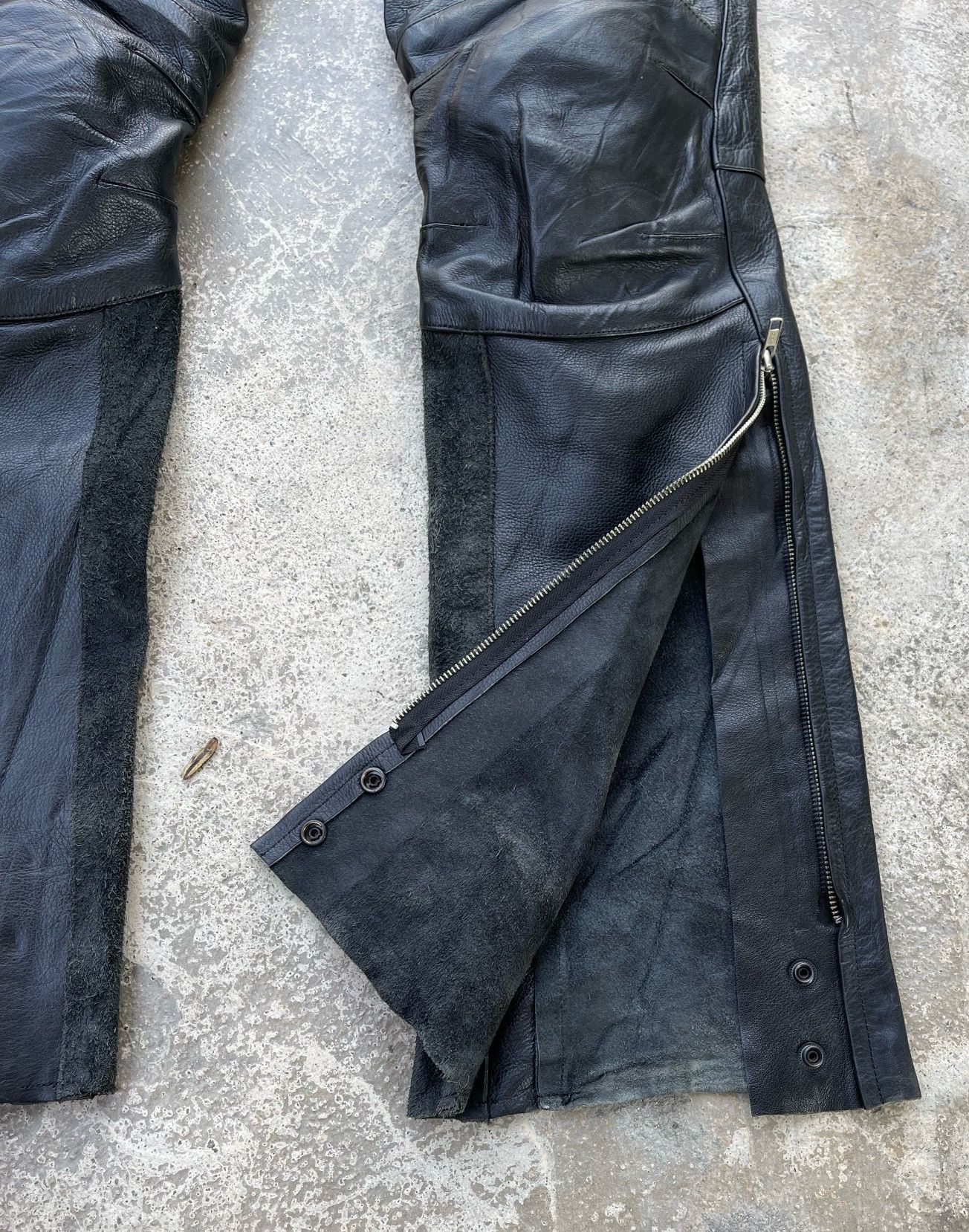 14th Addiction 🔥Vtg Henly Begins by Daytona Genuine Leather Bootcut Pants Size US 31 - 9 Thumbnail