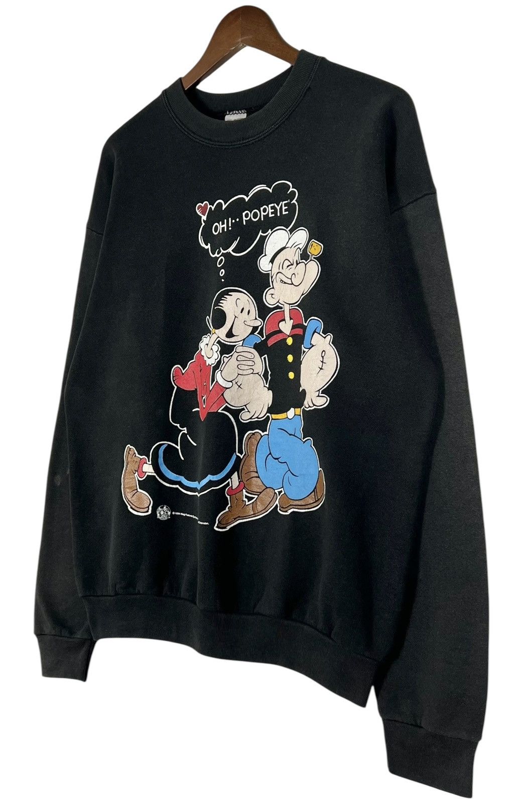 Cartoon Network Vintage Distressed Popeye 1994 Sweatshirt Size US L / EU 52-54 / 3 - 3 Thumbnail