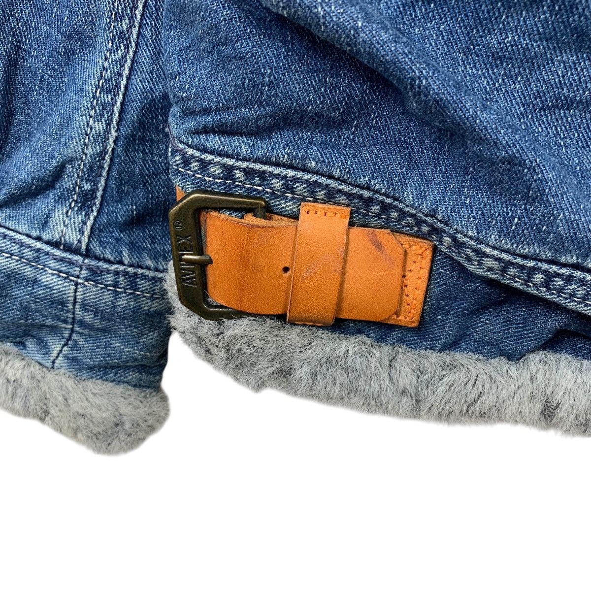 Avirex Vintage AVIREX USA B-3 Spec No 7550 Shearling Denim Jacket Size US L / EU 52-54 / 3 - 5 Thumbnail