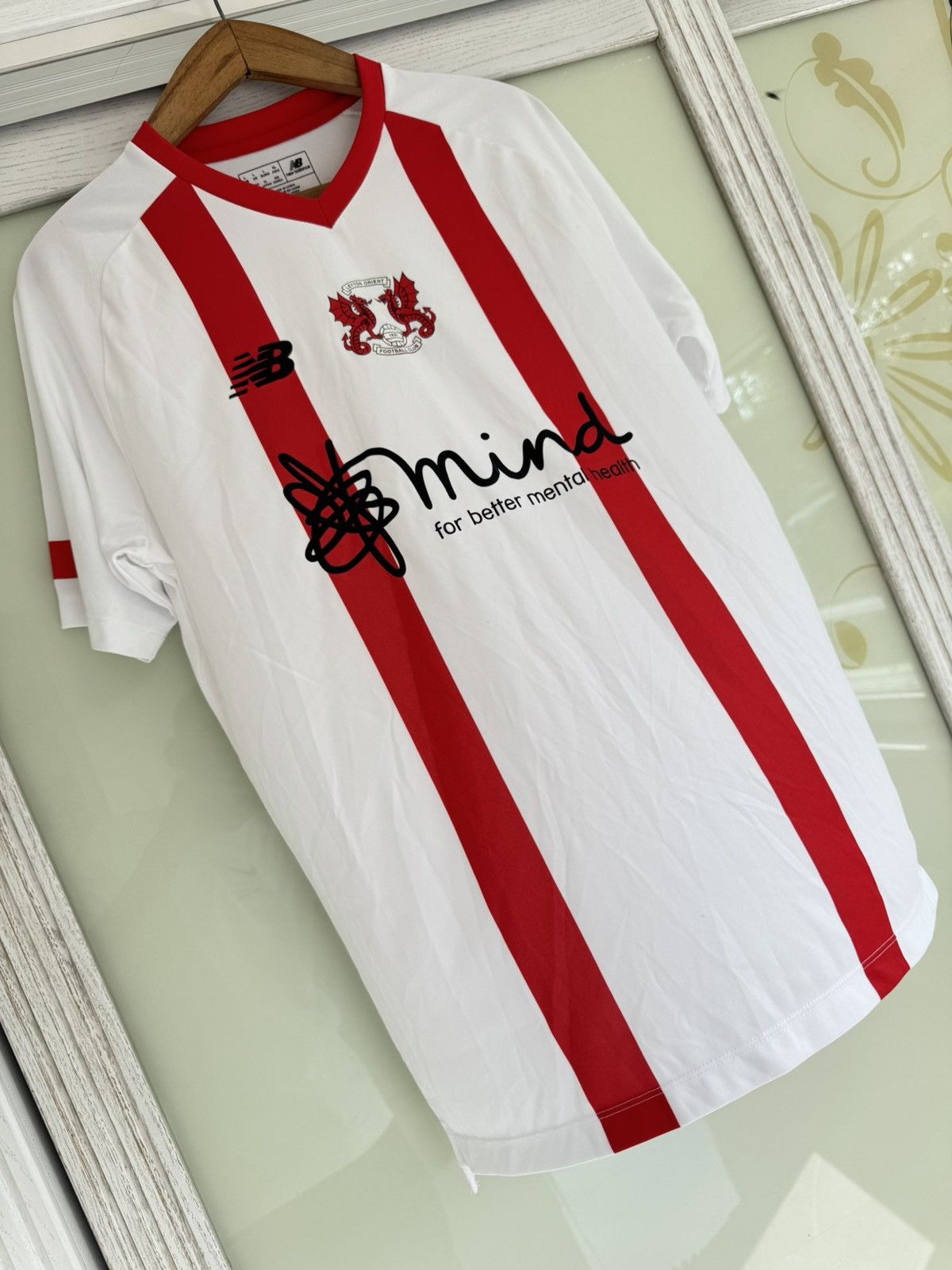 New Balance Leyton Orient 2020-2021 Third Soccer Jersey Football Kit Size US L / EU 52-54 / 3 - 4 Thumbnail