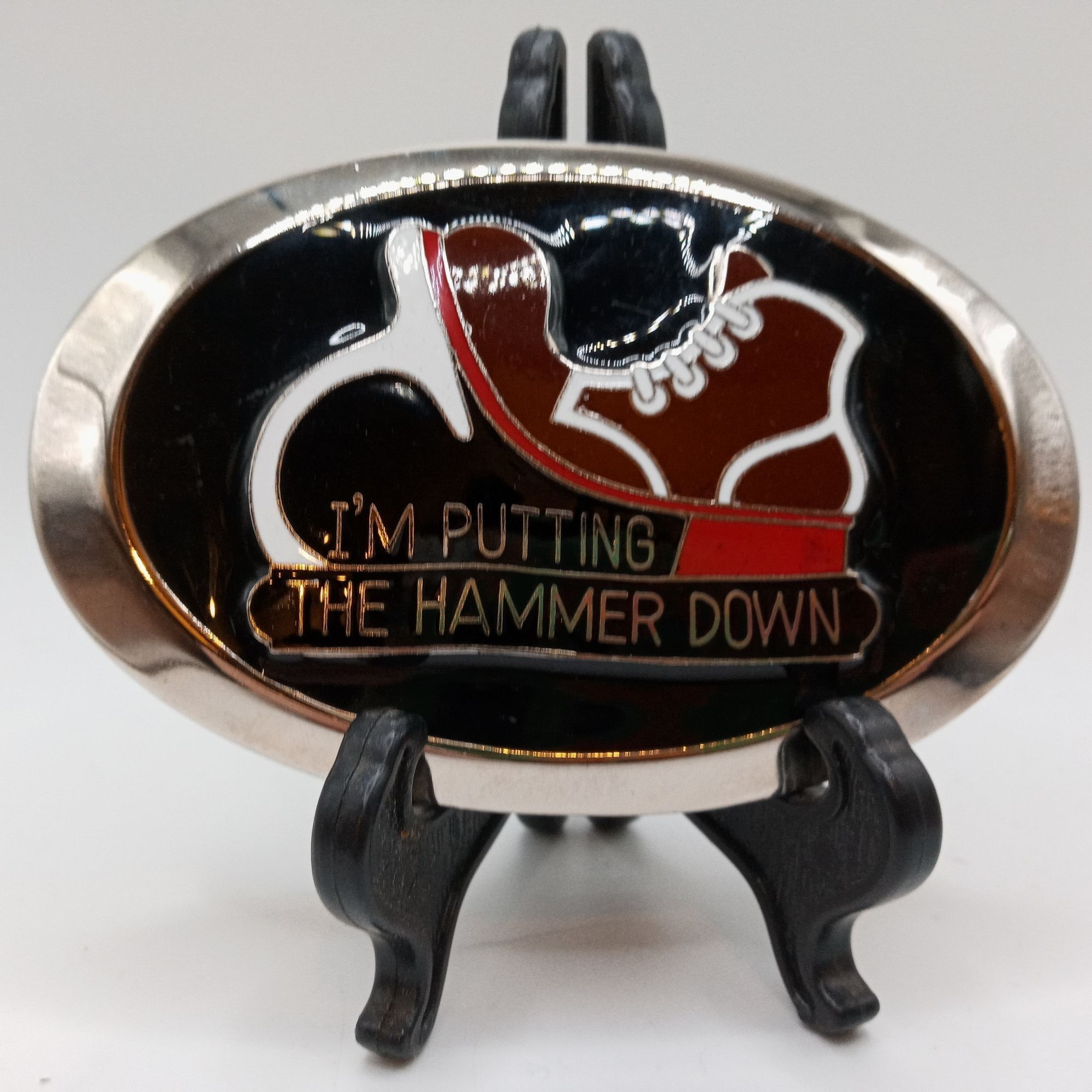 Other Putting The Hammer Down Belt Buckle Vintage Trucker Western Size ONE SIZE - 15 Thumbnail