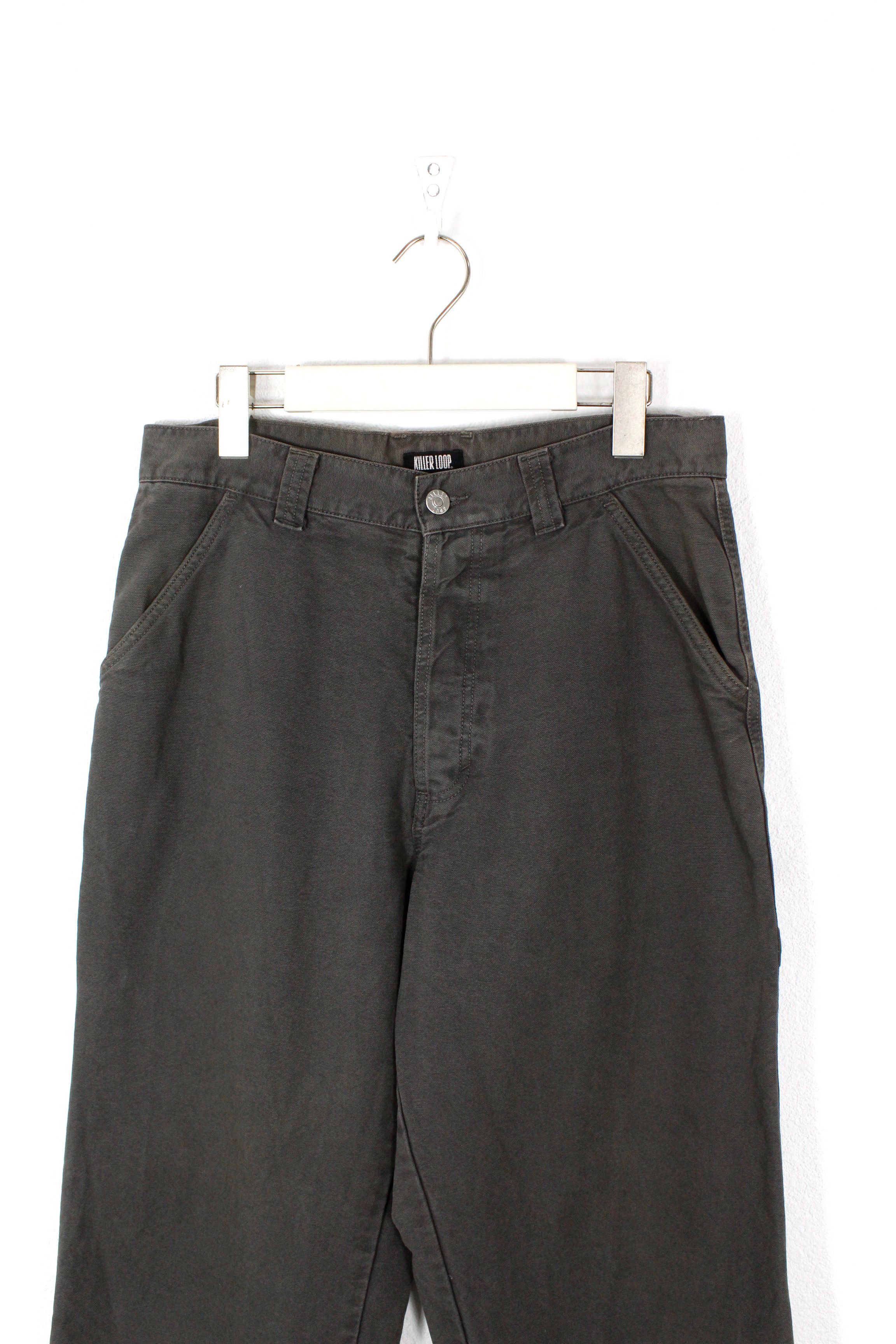 Japanese Brand × Vintage Killer Loop Vintage Carpenter Baggy Cargo Pants Y2K 90s Size US 31 - 2 Thumbnail