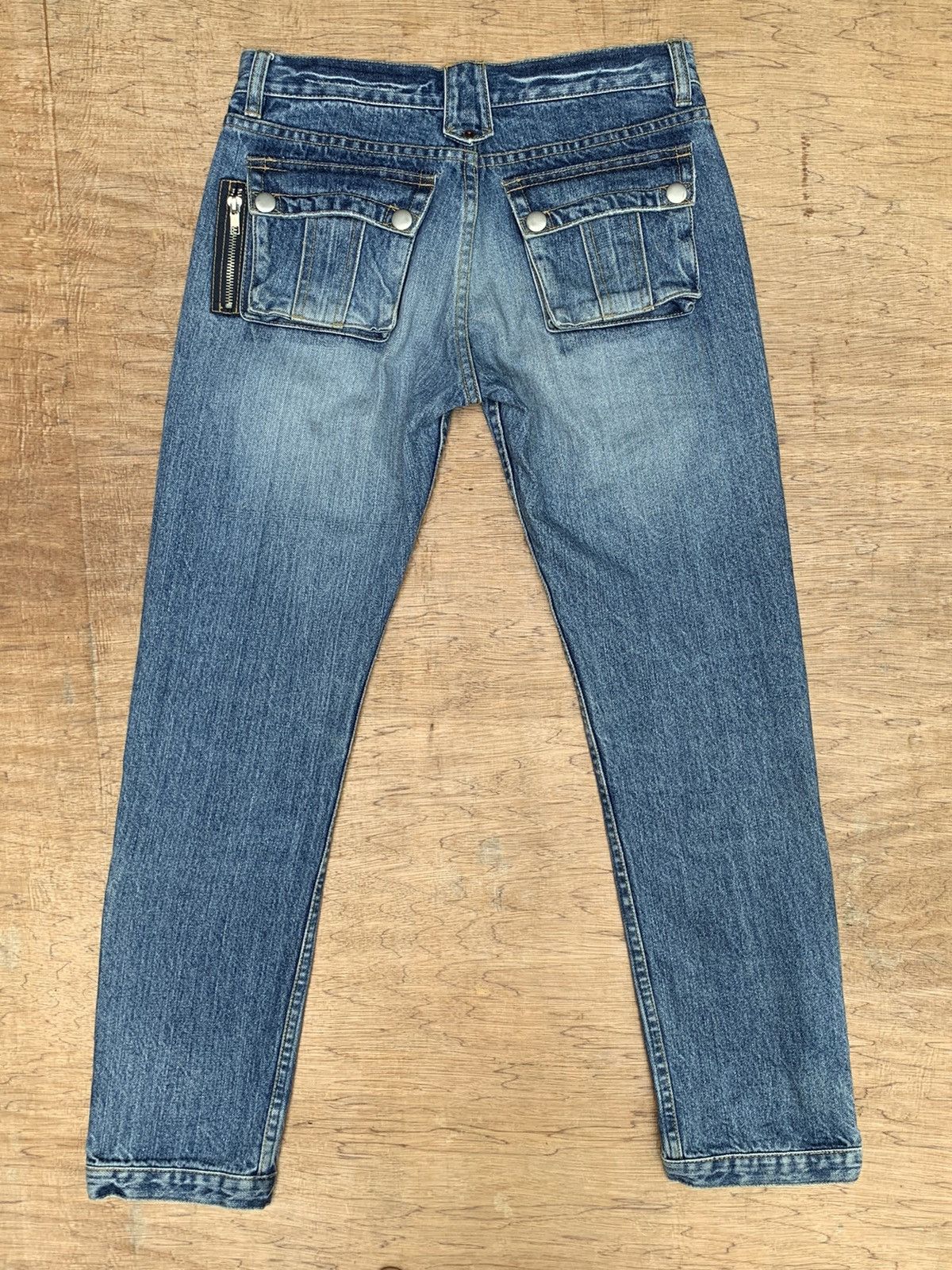 Beauty Beast × If Six Was Nine × Japanese Brand Bit Blue Distressed Multizipper Denim Pants Size US 28 / EU 44 - 7 Thumbnail