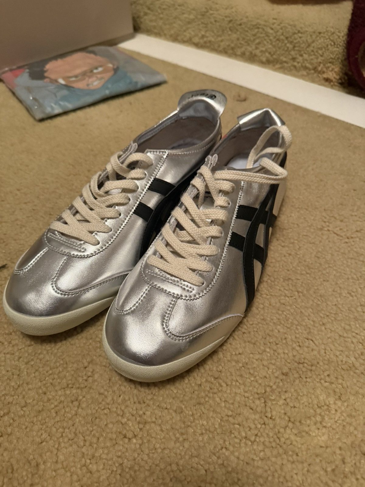 Onitsuka Tiger Silver Black Stripe