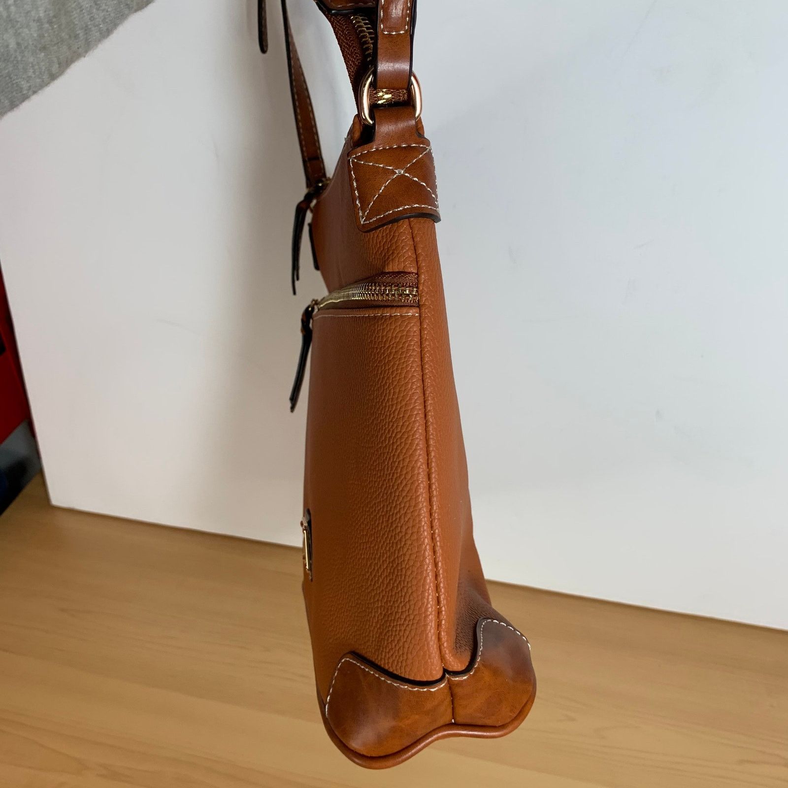 Other Women's Brown Faux Leather Crossbody Bag Size ONE SIZE - 12 Thumbnail