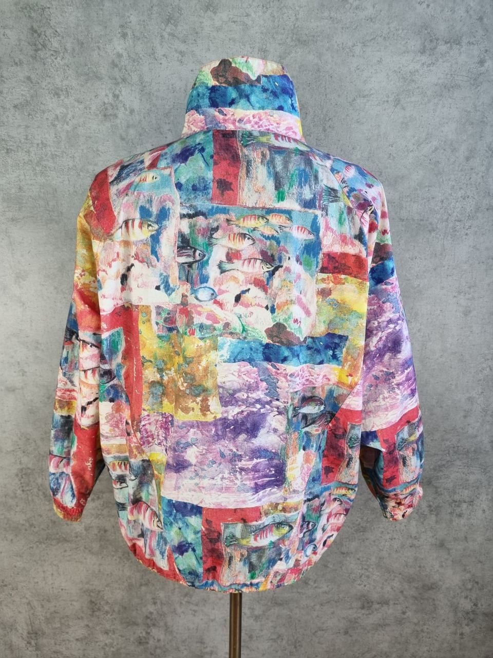Japanese Brand Rare Psychedelic Art Multicolor Abstract Design Anorak Size US XL / EU 56 / 4 - 3 Thumbnail