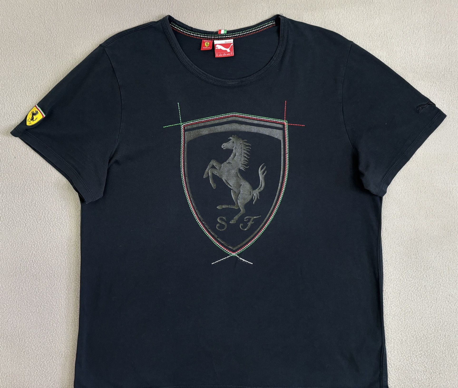 Ferrari × Puma Puma Ferrari Black T-Shirt Big Logo Extra Large Size US XL / EU 56 / 4 - 6 Thumbnail