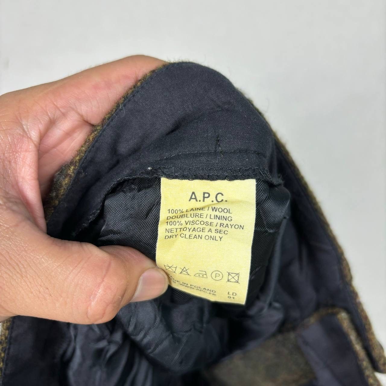 A.P.C. Vtg A.P.C. Archive Wool Plaid Shorts Rue Madame Paris Sz 34 Size US 29 - 6 Thumbnail