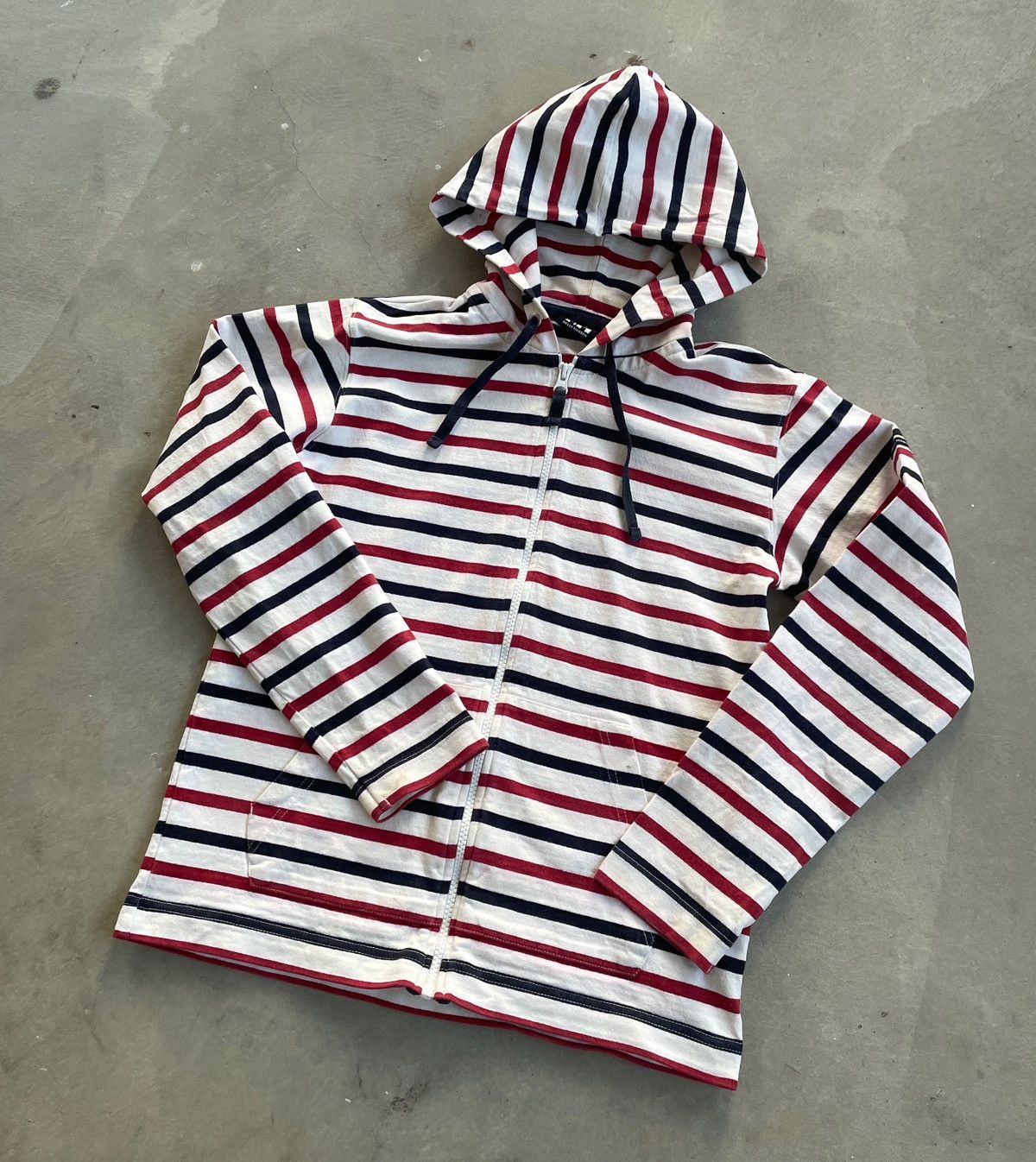 Helly Hansen × Vintage VINTAGE STRIPES HELLY HANSEN MIDZIPPER HOODIE Size US S / EU 44-46 / 1 - 2 Thumbnail