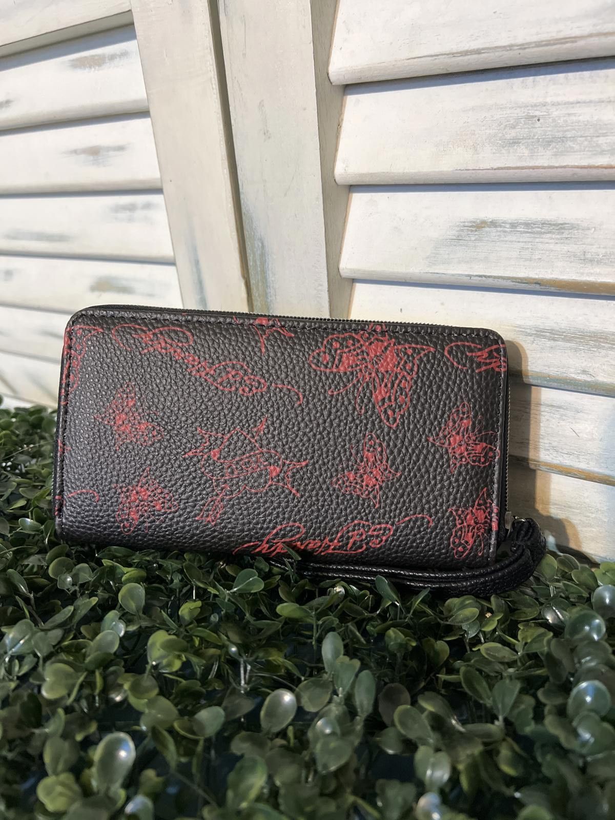 Ed Hardy Ed Hardy Leopard Print Tote Handbag Floral Skull & wallet Size ONE SIZE - 12 Thumbnail