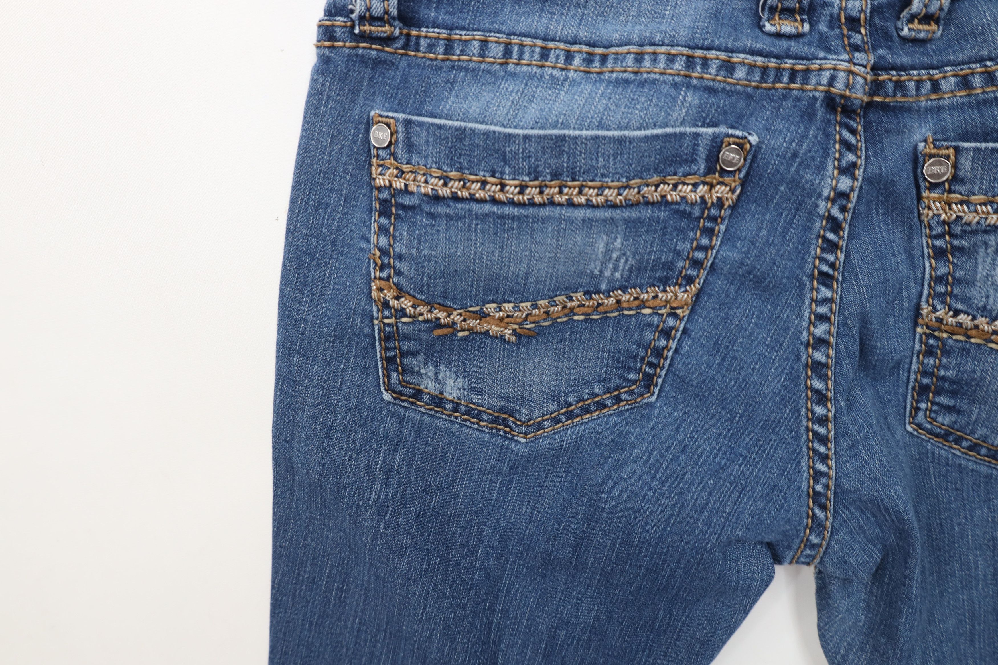 Vintage Buckle BKE Stretch Thick Stitch Skinny Leg Denim Jeans Size 28" / US 6 / IT 42 - 14 Thumbnail