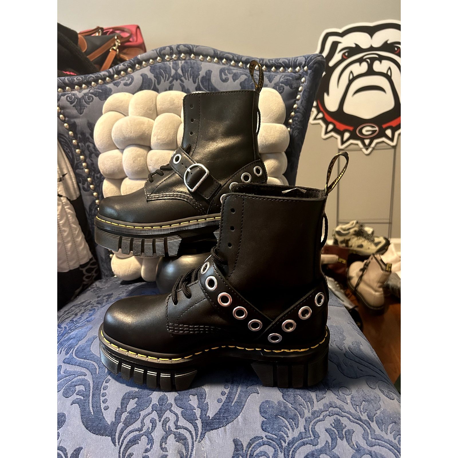 Dr. Martens Dr Martens Audrick 8BI HDW Hardware size 7/EU 38 NWOT Size US 7 / IT 37 - 2 Thumbnail