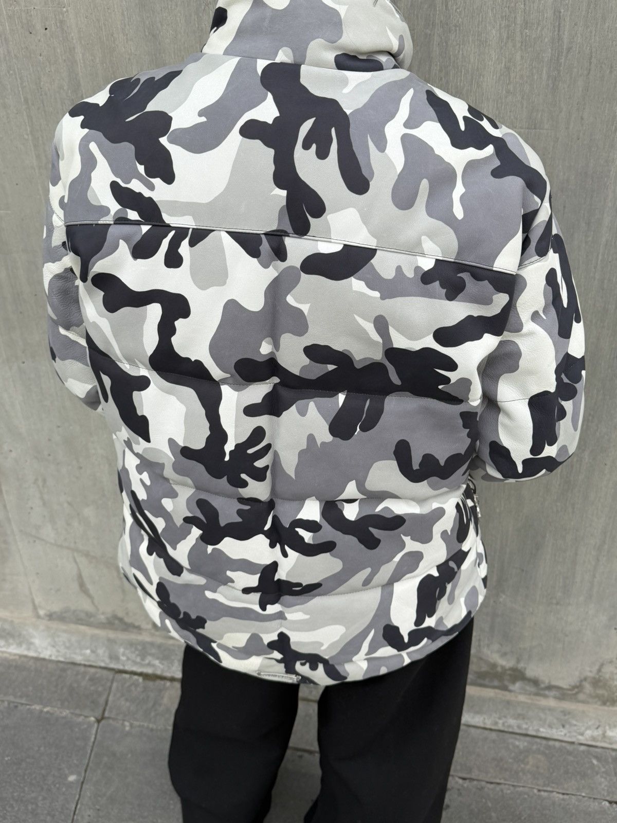 Chrome Hearts Chrome Hearts Camo Leather Puffer Jacket Size US L / EU 52-54 / 3 - 4 Thumbnail