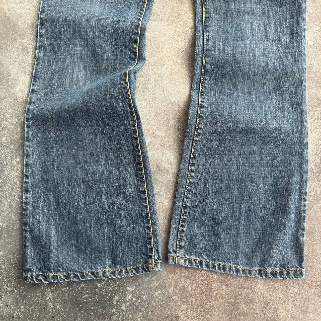 Miss Sixty × Vintage Miss Sixty Vintage Y2K Extra Low Rise Flared Denim Jeans Size 29" - 8 Thumbnail