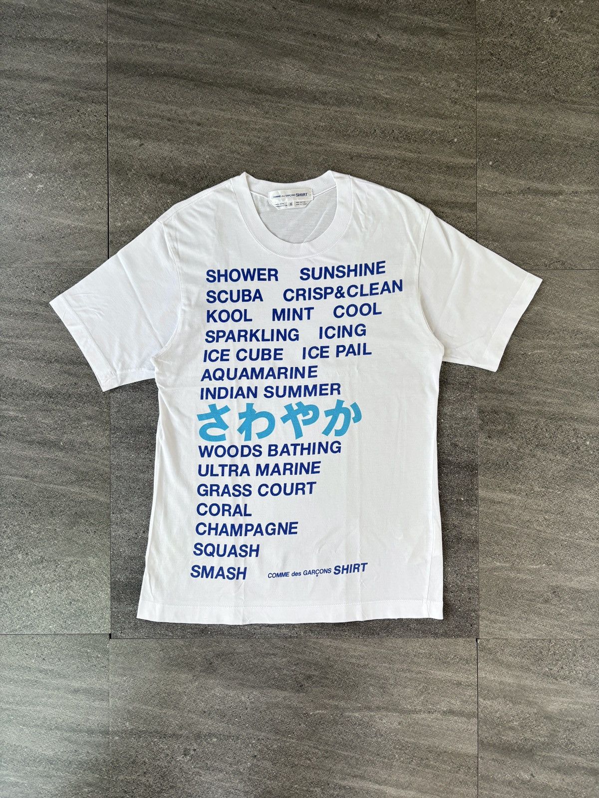 AD1999 CDG SHIRT ロゴプリントT 90s Comme des Garcons SHIRT 90s CDG Alphabet Graphic T-Shirt | Grailed