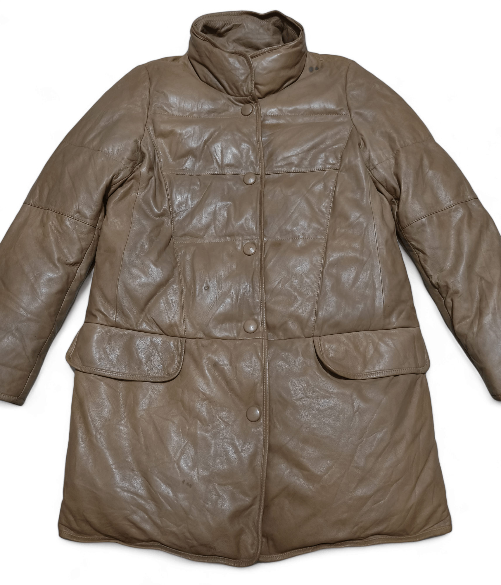 Vintage Vintage ANSICH Goose Down Puffer Sheepskin Leather Jacket Size US M / EU 48-50 / 2 - 4 Thumbnail