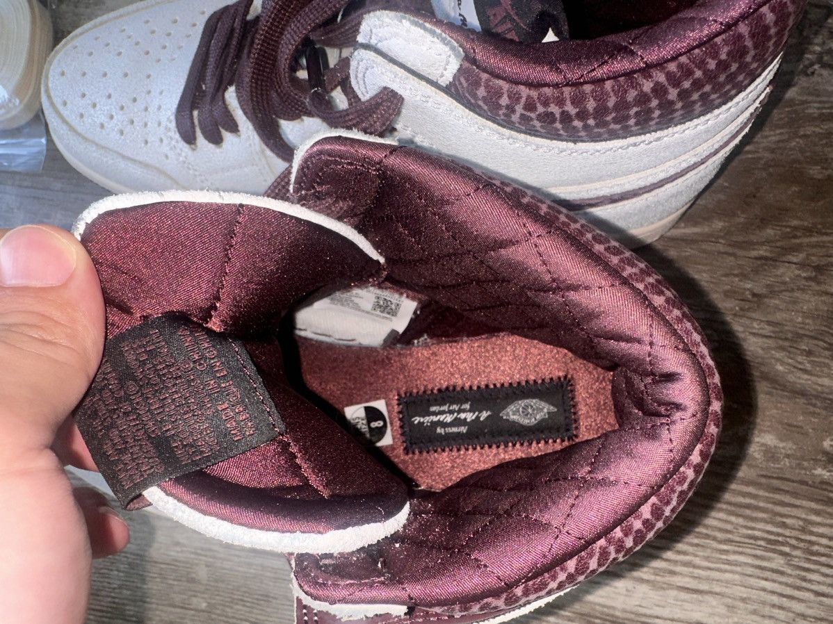 A Ma Maniere × Jordan Brand × Nike A Ma Maniere x Air Jordan 1 High OG Sail Burgundy US8 Size US 8 / EU 41 - 10 Thumbnail