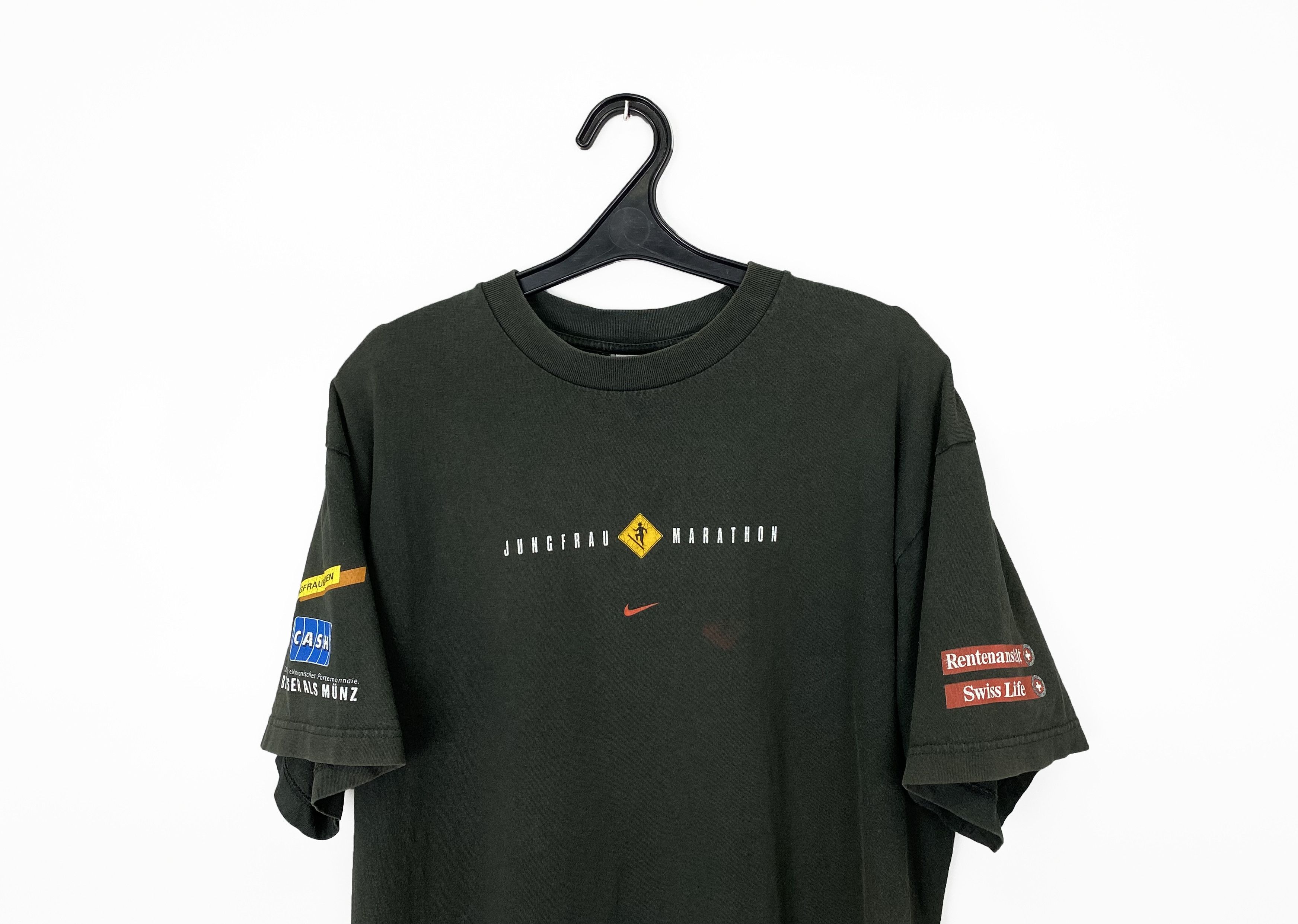 Nike Vintage 1998 Nike Jungfrau Marathon Run T-shirt Rare Retro Size US M / EU 48-50 / 2 - 4 Thumbnail
