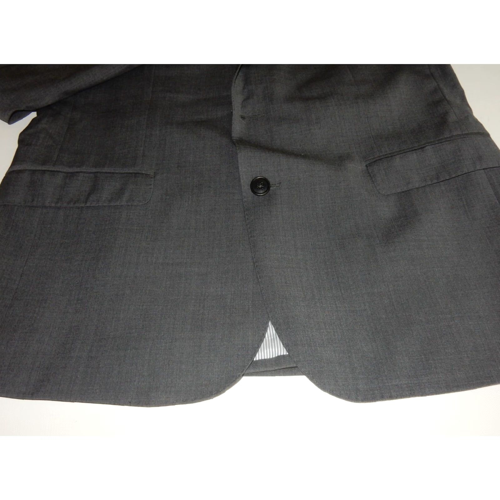 Brooks Brothers Brooks Brothers Men's Blazer Jacket 41R Wool Gray Solid 2 Button 1 Piece Regular Coat/Coat Blazer Size 42R - 3 Thumbnail
