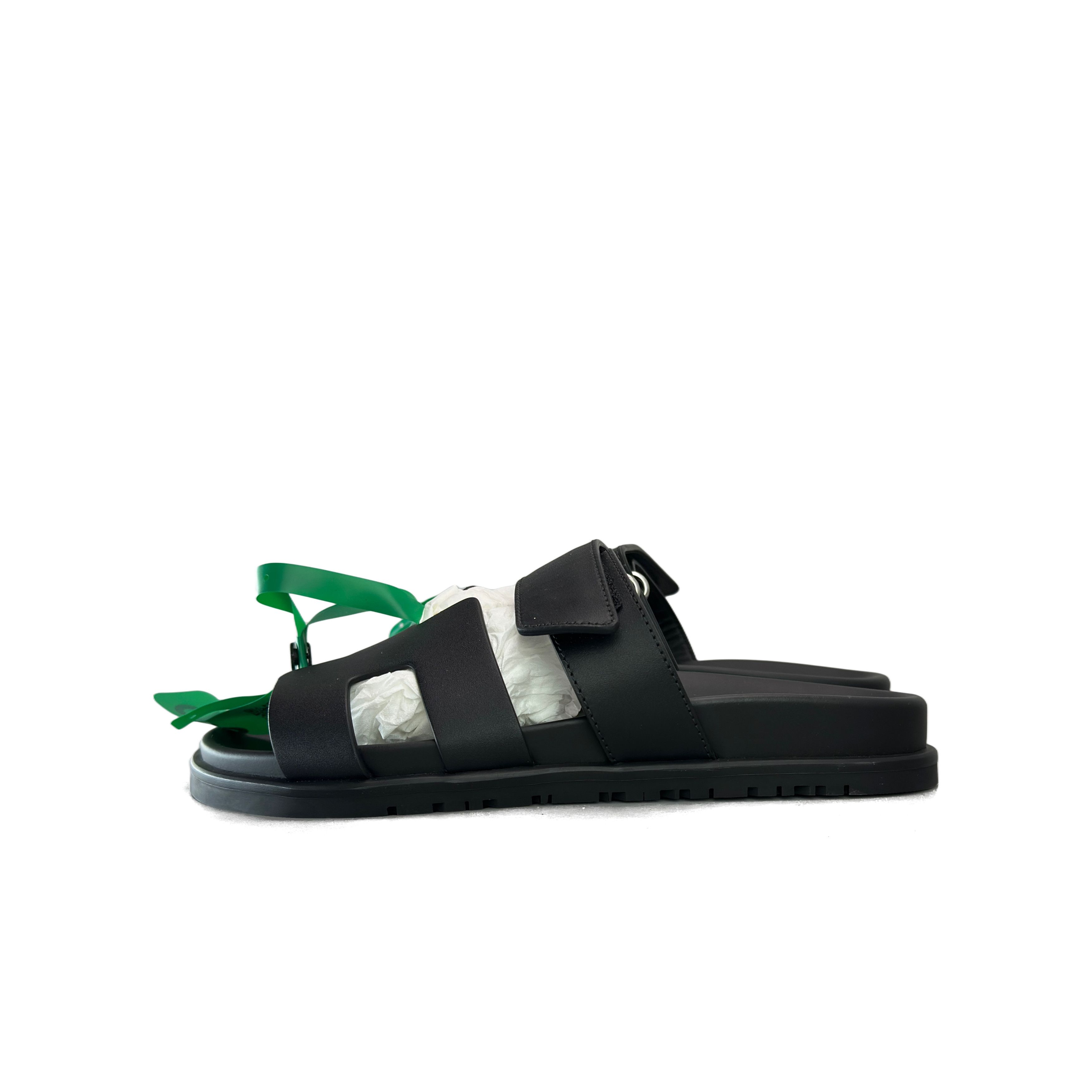 Hermes Hermès Chypre Leather Sandals Size 36.5 Size US 6.5 / IT 36.5 - 1 Thumbnail