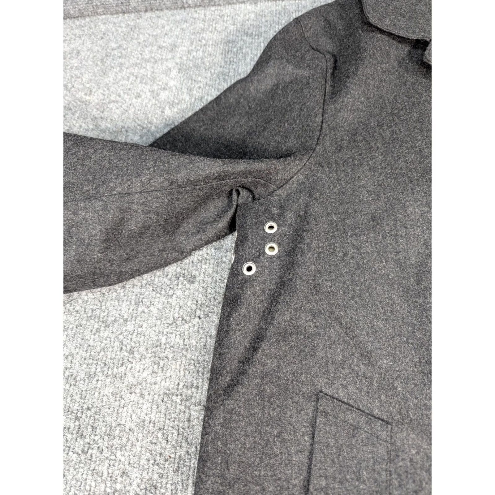 J.Crew J.CREW Mackintosh Dunkeld Coat Gray Rain Trench Jacket Sz. M Men Wool Regular Flawless Condition Size US M / EU 48-50 / 2 - 2 Thumbnail