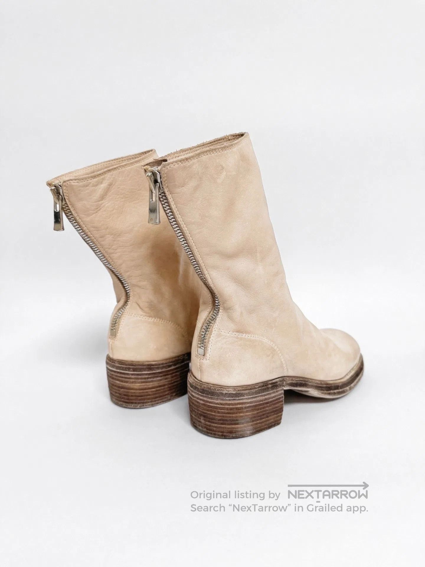Guidi GUIDI 788Z Light Milk Tea Short Boots. Size US 6 / IT 36 - 3 Thumbnail