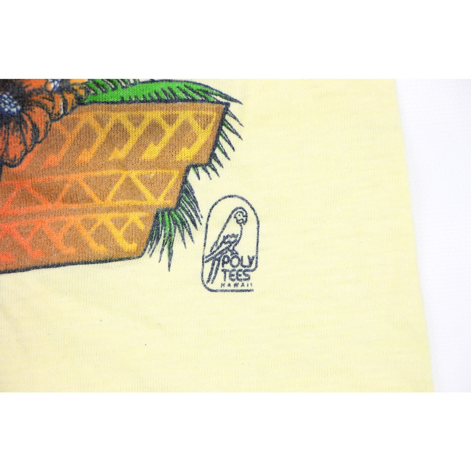 Vintage Vintage Poly Tees Hawaii Surf Hibiscus T-Shirt Size US XXS / EU 40 - 8 Thumbnail