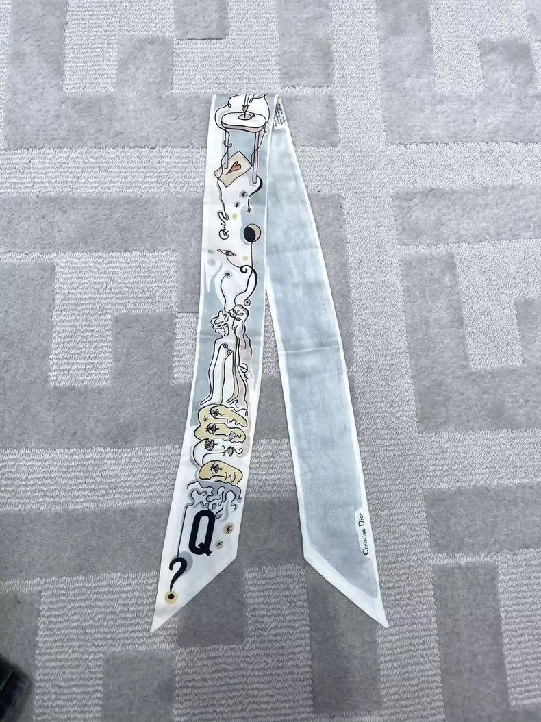 Dior Dior Small silk scarf Size ONE SIZE - 2 Thumbnail