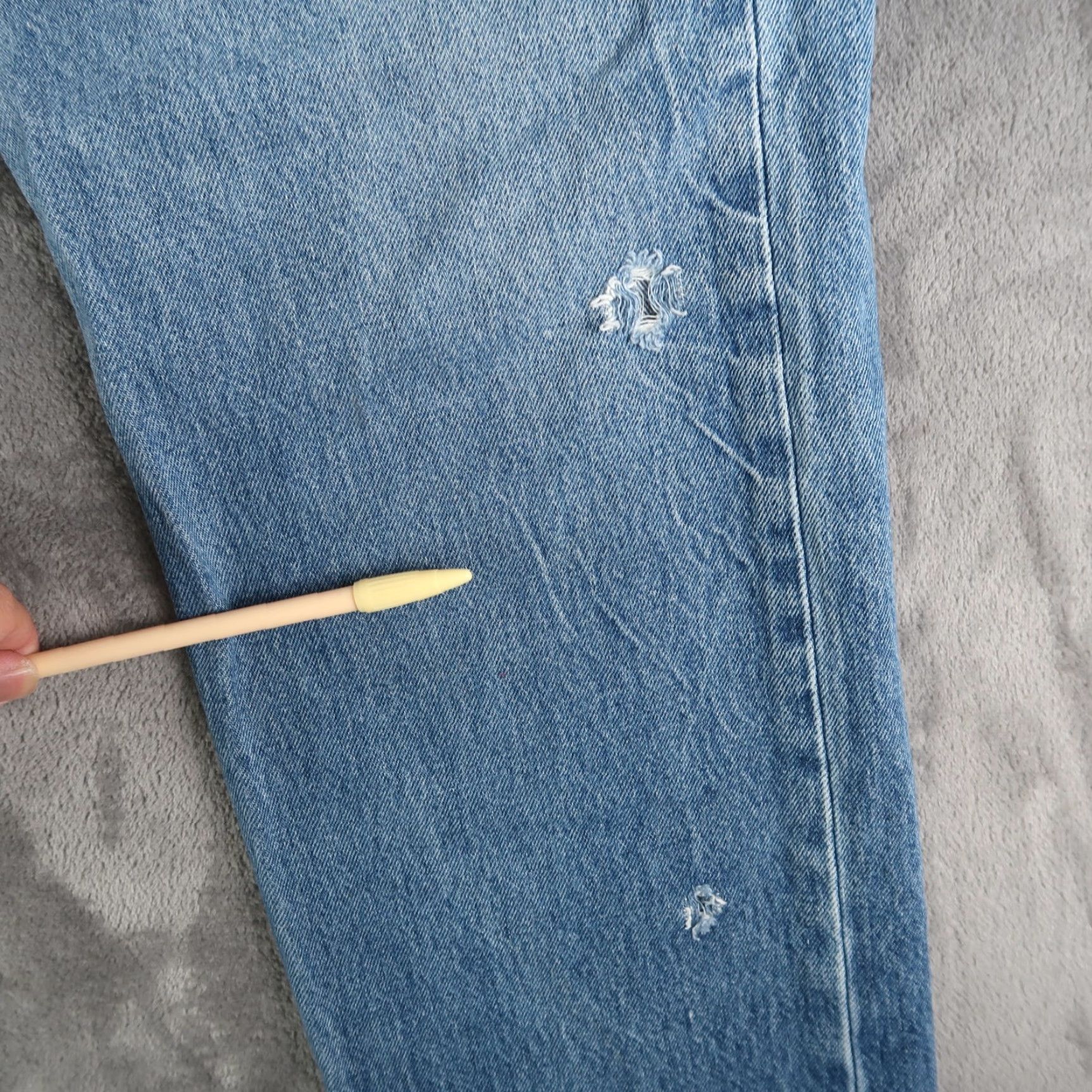 Levi's VINTAGE Levi's 501 Jeans Straight Denim Blue Men 38x34 34x30 Belt Loops 5-Pocket Distressed Button Closure Regular Waist 90s USA Size US 38 / EU 54 - 5 Thumbnail