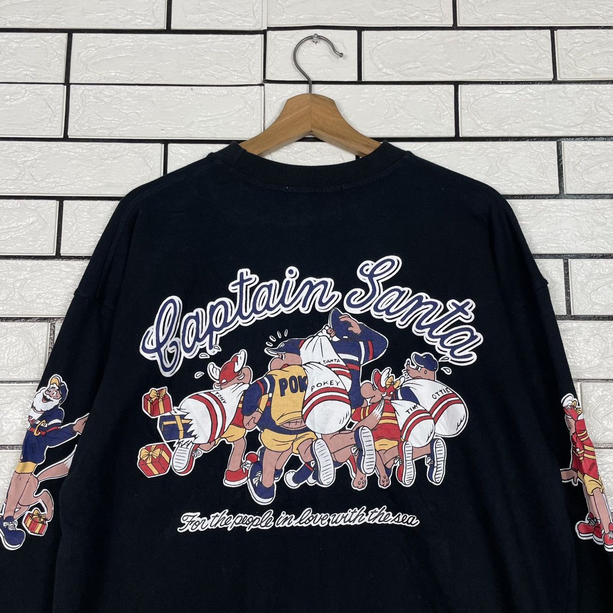 Japanese Brand Captain Santa Big Print Black Sweatshirt Size US M / EU 48-50 / 2 - 10 Thumbnail