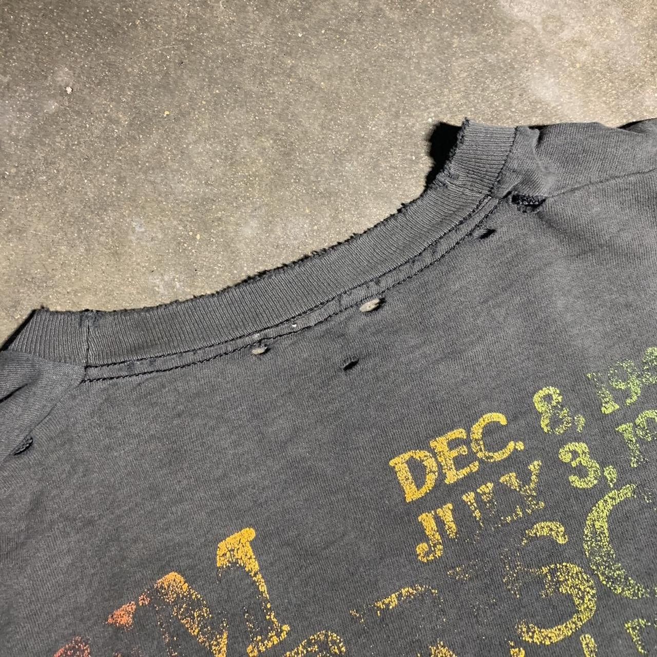 Fruit Of The Loom Vintage 80s The Doors Morrsion Hotel Memorial Thrashed Tee Size US XL / EU 56 / 4 - 5 Thumbnail