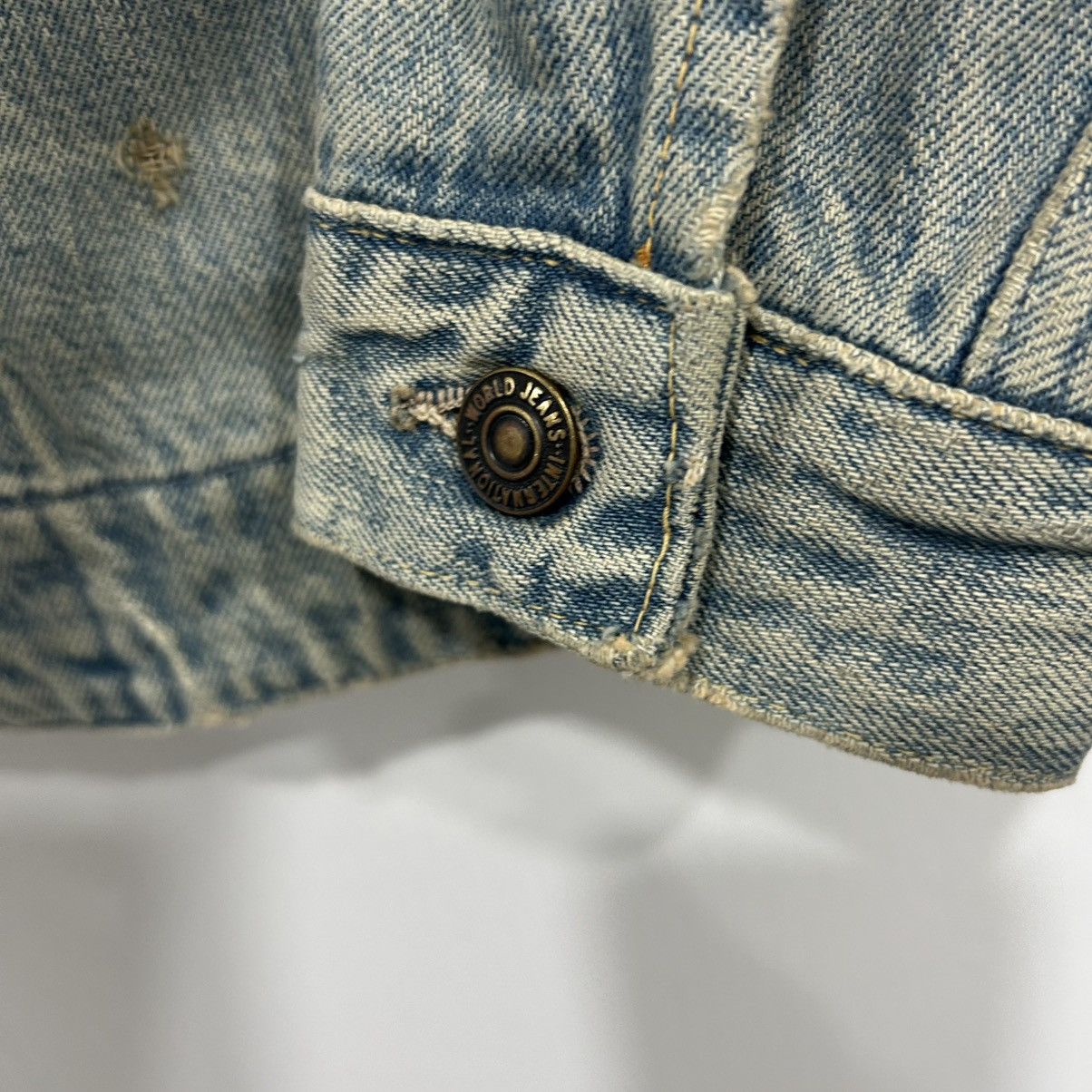 Kapital Vintage Kapital Rhinestone Sunset Pueblo Denim Jean Jacket Size US S / EU 44-46 / 1 - 8 Thumbnail