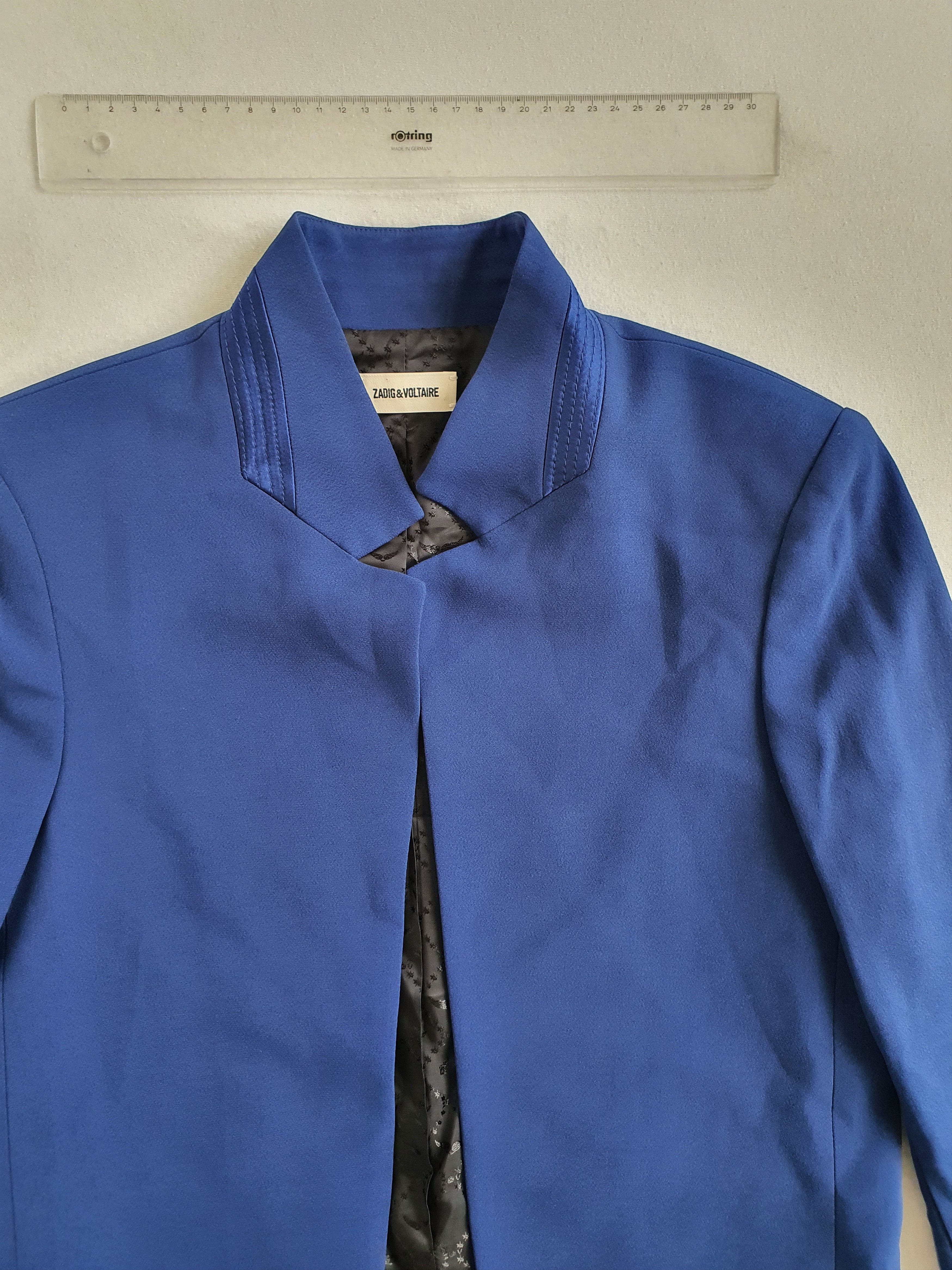 Zadig & Voltaire VOLLY CRÊPE Blazer (WJCA0209F) - Blue - US 8, UK 10 Size S / US 4 / IT 40 - 4 Thumbnail