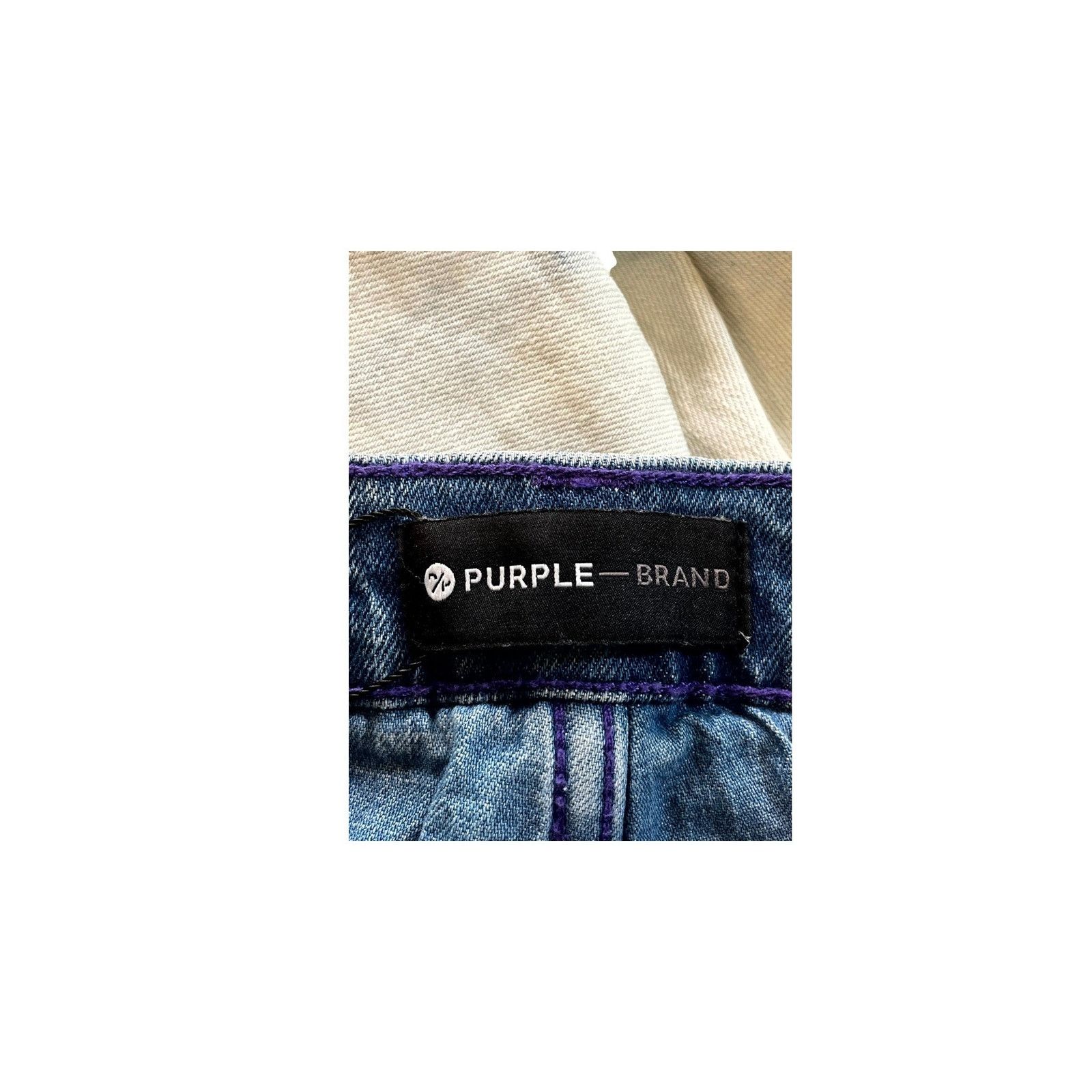 Purple Brand Purple Brand Bleach Wash Jeans Size US 33 - 4 Thumbnail