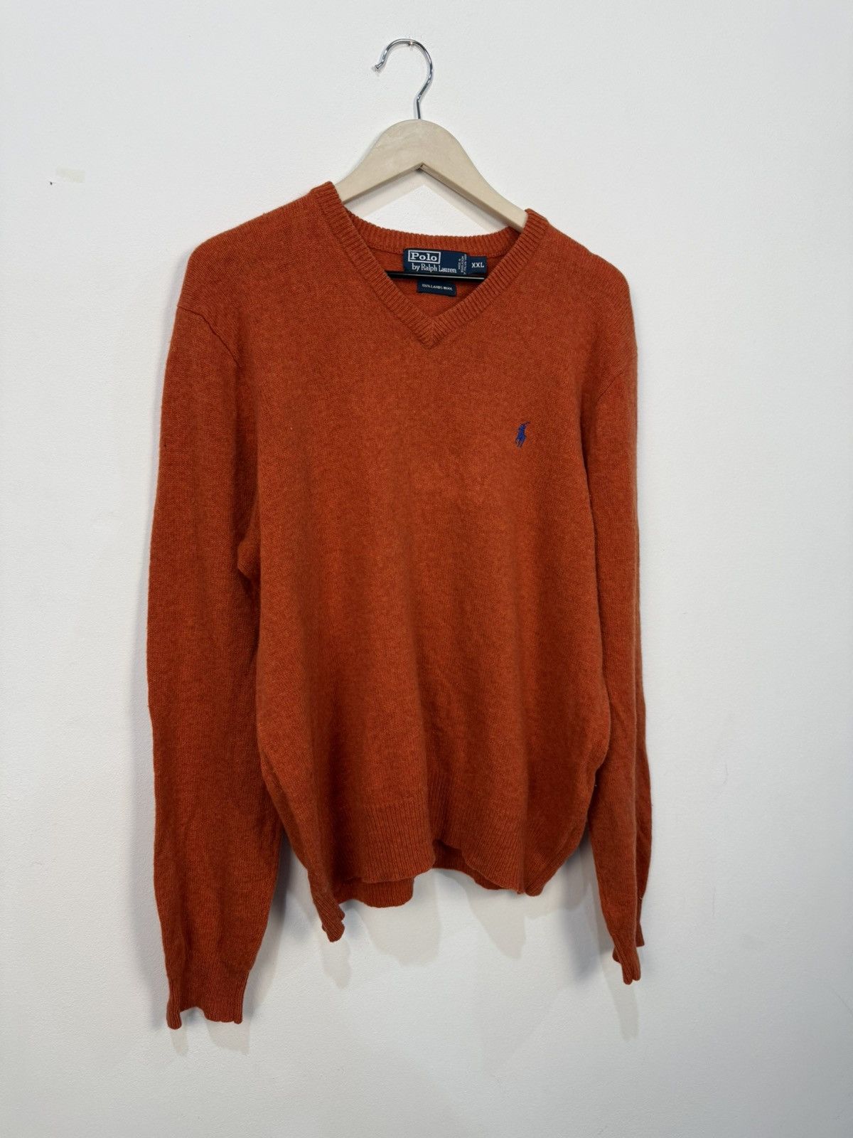 Polo Ralph Lauren Polo Ralph Lauren Vintage Wool Orange Sweater Size US XXL / EU 58 / 5 - 3 Thumbnail