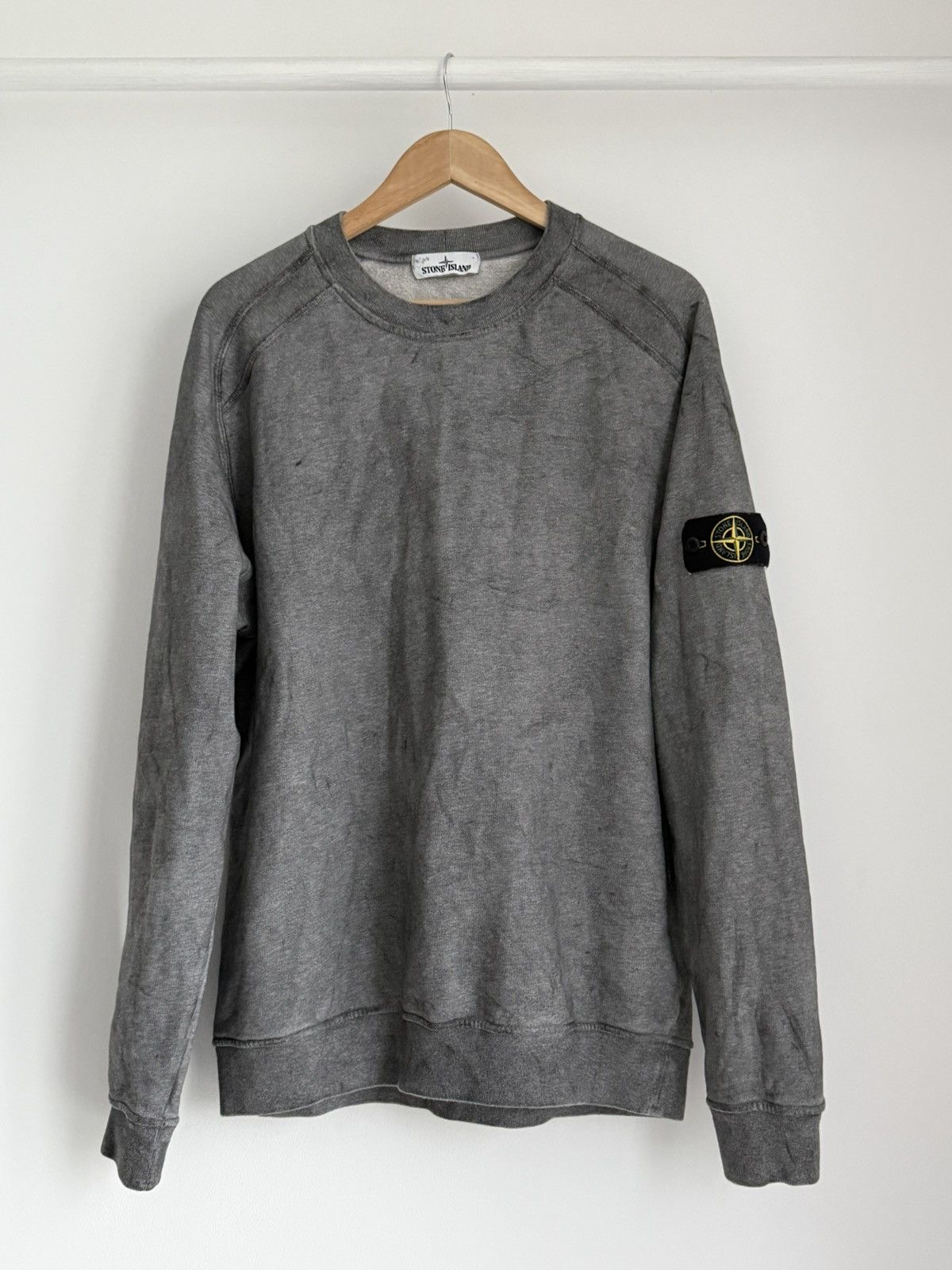 Stone Island Stone Island Dust Colour Treatment AW/2020 Crew Sweatshirt Size US XL / EU 56 / 4 - 1 Thumbnail